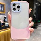 For iPhone 13 Pro Max Dual Color Stitching PC Hybrid TPU Phone Protective Case(Pink) - 1