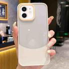 For iPhone 12 Dual Color Stitching PC Hybrid TPU Phone Protective Case(White) - 1