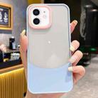 For iPhone 12 Dual Color Stitching PC Hybrid TPU Phone Protective Case(Blue) - 1