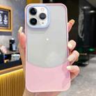 For iPhone 11 Pro Max Dual Color Stitching PC Hybrid TPU Phone Protective Case(Pink) - 1