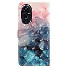 For Honor 200 3D Pattern Leather Phone Case(3D Pink Blue Marble) - 3