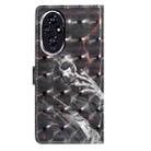 For Honor 200 3D Pattern Leather Phone Case(Skull) - 3