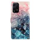 For Honor 200 Lite Global 3D Pattern Leather Phone Case(3D Pink Blue Marble) - 3