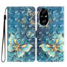 For Honor 200 Pro 3D Pattern Leather Phone Case(3D Butterfly) - 1