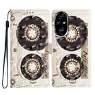 For Honor 200 Pro 3D Pattern Leather Phone Case(Tape) - 1