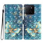 For Honor X5b 4G 3D Pattern Leather Phone Case(3D Butterfly) - 1