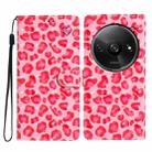 For Redmi A3 3D Pattern Leather Phone Case(Pink Leopard Print) - 1
