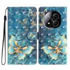 For Redmi Note 14 Pro+ 5G 3D Pattern Leather Phone Case(3D Butterfly) - 1