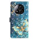 For Redmi Note 14 Pro+ 5G 3D Pattern Leather Phone Case(3D Butterfly) - 3