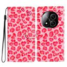 For Redmi Note 14 Pro+ 5G 3D Pattern Leather Phone Case(Pink Leopard Print) - 1