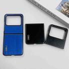 For Huawei nova Flip PC Hybrid Aluminum Alloy Brushed Shockproof Phone Case(Blue) - 3