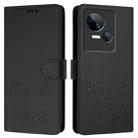 For Tecno Spark 10 5G Smile Embossing RFID Leather Phone Case(Black) - 3