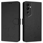 For Tecno Pova Neo 2 Smile Embossing RFID Leather Phone Case(Black) - 3