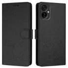 For Tecno Camon 19 Neo Smile Embossing RFID Leather Phone Case(Black) - 3