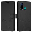 For Tecno Camon 15 / 15 Air Smile Embossing RFID Leather Phone Case(Black) - 2