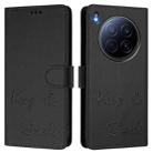For Tecno Camon 40 Premier Smile Embossing RFID Leather Phone Case(Black) - 2