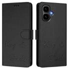 For Tecno Pop 10 / Infinix Smart 10 4G Smile Embossing RFID Leather Phone Case(Black) - 2