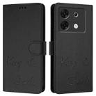 For Infinix Zero 30 5G Smile Embossing RFID Leather Phone Case(Black) - 3