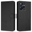 For Infinix Zero 20 Smile Embossing RFID Leather Phone Case(Black) - 3