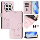For Infinix Zero 40 4G / 5G Smile Embossing RFID Leather Phone Case(Pink) - 1