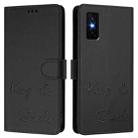 For Infinix GT 30 Pro Smile Embossing RFID Leather Phone Case(Black) - 2