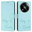 For itel RS4 S666LN Smile Embossing RFID Leather Phone Case(Mint Green) - 3