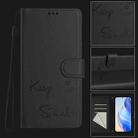 For itel S24 Smile Embossing RFID Leather Phone Case(Black) - 2