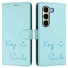 For itel A95 5G Smile Embossing RFID Leather Phone Case(Mint Green) - 2