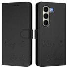 For itel A95 5G Smile Embossing RFID Leather Phone Case(Black) - 2