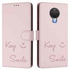 For Nokia 6.3 / G20 / G10 Smile Embossing RFID Leather Phone Case(Pink) - 3