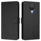 For Nokia 6.3 / G20 / G10 Smile Embossing RFID Leather Phone Case(Black) - 3