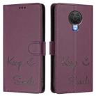 For Nokia 6.3 / G20 / G10 Smile Embossing RFID Leather Phone Case(Violet) - 3