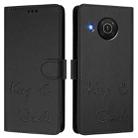 For Nokia X20 / X10 Smile Embossing RFID Leather Phone Case(Black) - 3