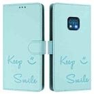 For Nokia XR20 Smile Embossing RFID Leather Phone Case(Mint Green) - 3