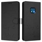 For Nokia XR20 Smile Embossing RFID Leather Phone Case(Black) - 3