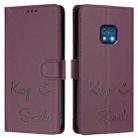 For Nokia XR20 Smile Embossing RFID Leather Phone Case(Violet) - 3
