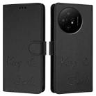 For TCL 50 XL 5G Smile Embossing RFID Leather Phone Case(Black) - 3