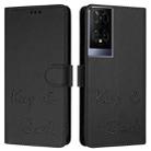 For TCL 50 XE 5G Smile Embossing RFID Leather Phone Case(Black) - 3