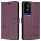 For TCL 50 5G Smile Embossing RFID Leather Phone Case(Violet) - 3