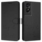 For TCL 50 SE Smile Embossing RFID Leather Phone Case(Black) - 3