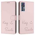 For TCL 30 4G / 30 5G / 30 Plus Smile Embossing RFID Leather Phone Case(Pink) - 3