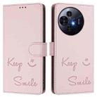 For TCL 50 Pro NxtPaper Smile Embossing RFID Leather Phone Case(Pink) - 3