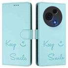For TCL 60 NxtPaper Smile Embossing RFID Leather Phone Case(Mint Green) - 2