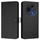 For TCL 60 NxtPaper Smile Embossing RFID Leather Phone Case(Black) - 2