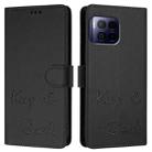 For T-Mobile REVVL 7 Pro 5G Smile Embossing RFID Leather Phone Case(Black) - 3