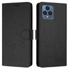 For T-Mobile REVVL 6 / 6x 5G Smile Embossing RFID Leather Phone Case(Black) - 3