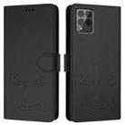 For T-Mobile REVVL 6 Pro / 6x Pro 5G Smile Embossing RFID Leather Phone Case(Black) - 3