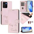 For HMD Skyline Smile Embossing RFID Leather Phone Case(Pink) - 1