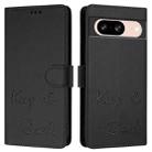 For Google Pixel 8 Smile Embossing RFID Leather Phone Case(Black) - 3