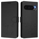 For Google Pixel 10 5G / 10 Pro 5G Global Smile Embossing RFID Leather Phone Case(Black) - 2